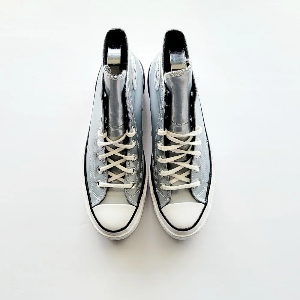 Converse Chuck 70 Hi Industrial Glam Silver Egret Black Women's 5.5 - Picture 3 of 6